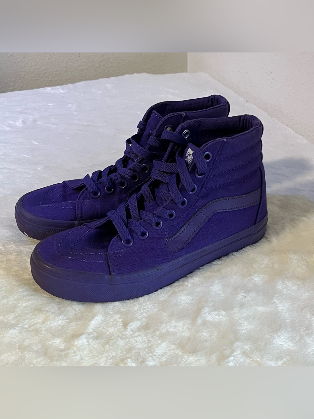Vans Sk8-Hi Purple High Top Sneakers Women’s Size 5.5 Canvas Skate Shoes